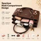 Siza Stylish Premium Women’s Handbag, Tote Bag Purse for Office, Party (Brown)