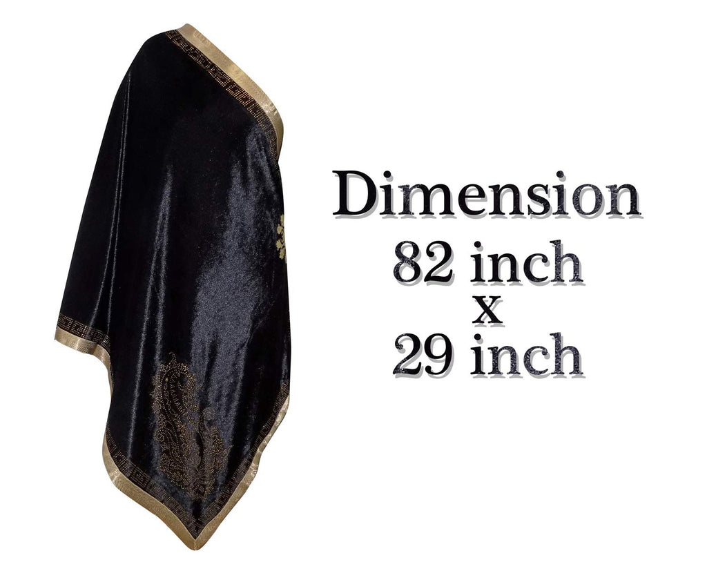 Prime Women's Shaneel Velvet Design Stole