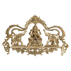 ARTVARKO Brass Gajlakshmi Wall Hanging Idol Gaja Dhan Lakshmi Brass Idol Maha Laxmi Luxmi with Elephant for Good Luck, Success and Prosperity 18 Inches