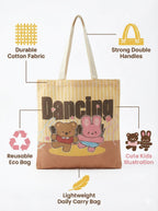 BAGILO Tote Bag for Women, Plain Tote Bag with Zipper, Reusable Multi-Purpose Cotton Bags for School/Gym/Shopping/Beach & Groceries, DIY Gift Bags, 13X15 (Style4)
