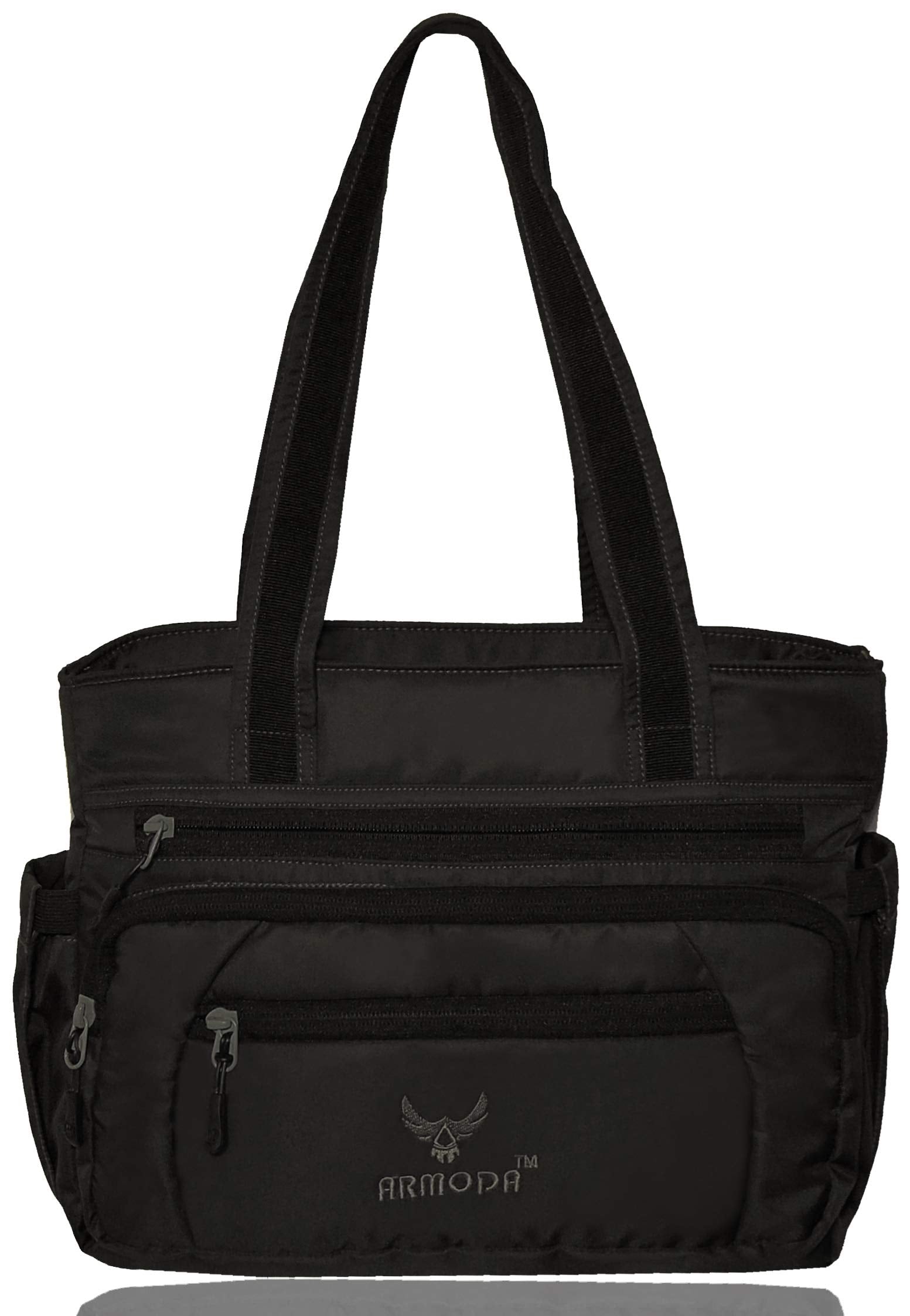 ARMODA Multipocket Women Shoulder And Shoulder Tote Bag (Black)