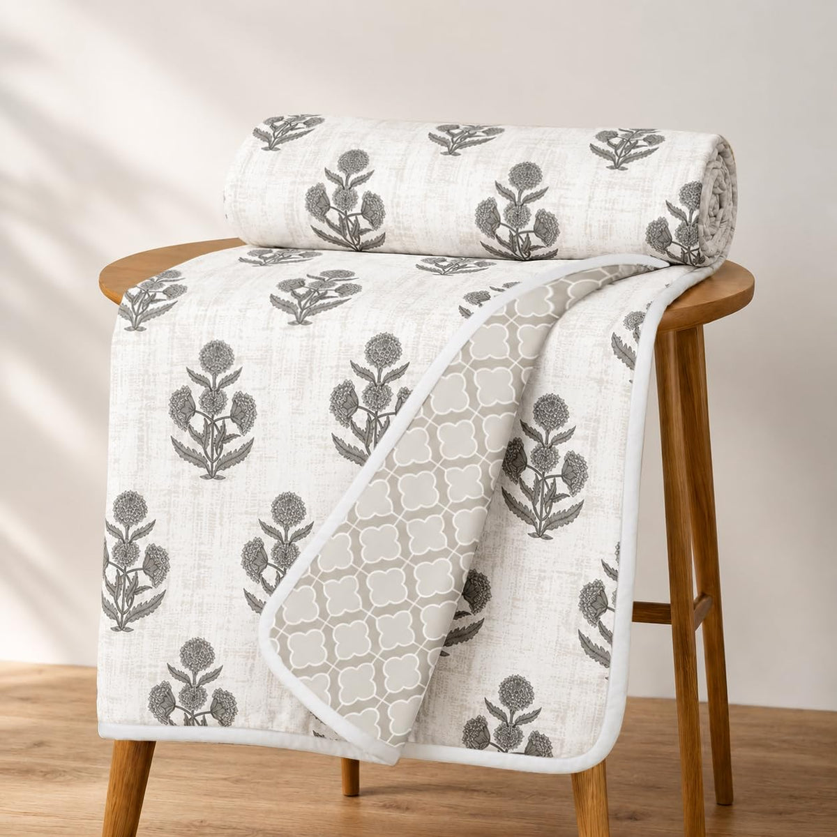 Cloth Fusion All Season 100% Cotton Dohar, Single Bed 60x90 inch Kafalo