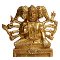 ARTVARKO Panchmukhi Hanuman Brass Wall/Door Hanging Bajrangbali Idol Entrance for Home Office 8 Inches