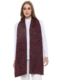 513 Women's Acrylic Woolen Solid Self Design Casual Warm Winter Wear Muffler Scarf Stole, For Female, Beige