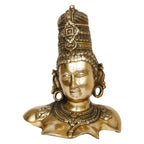 ARTVARKO Brass Devi MATA Uma Parvati Gauri Bust Parvathi Durga Kali Idol for Pooja Home Decor Showpiece God Sculpture Height 12 Inches