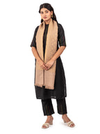 Naureen Women Pashmina Blend Zari Shawl, Warm and Soft, 40x80 inch