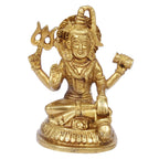 ARTVARKO Lord Shiva Murti Idol Bhagwan Shankar Brass Bhole Nath Mandir Temple Showpiece Accessories Vastu Remedy Size 5 Inches