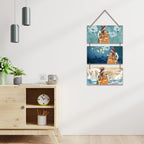 Artvibes Shree Radha Krishna Religious Wooden Wall Hanger for Home | Spiritual Decor Items | Religious Wall Art | Wall Poster | Artwork| Stylish Modern Decor Item | Gift Items (WH_9455N)