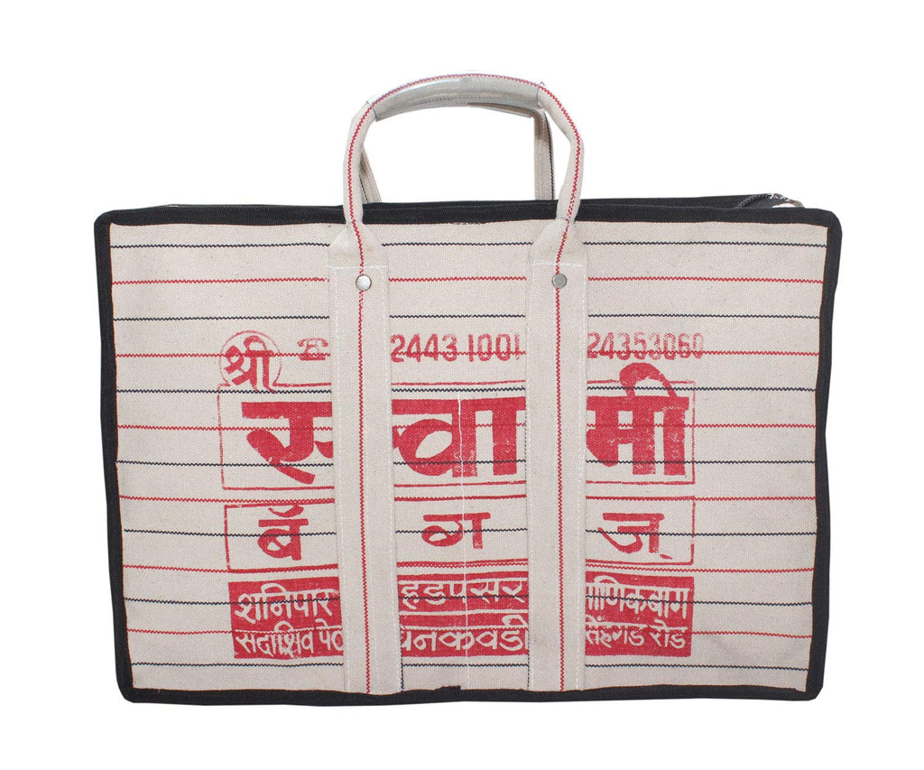 Goodluck Cotton Canvas Grocery Shopping Bag Extra Large Heavy Duty Handcrafted Multipurpose Bag for Grocery Milk Vegetable Storage(11 X 7.5 X 16)