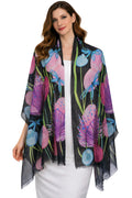 VIC Cotton Modal Digital Print Scarf for Women | Digital Print Designer Stole | Soft Lightweight Luxury Wrap | Premium Silk Modal Blend | 55 x 170 cm | VIC-SM-DP5517 (Floral Details)