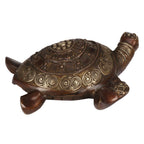 ARTVARKO Antique Big Brass Tortoise for Good Luck Showpiece Turtle Kachua Tortoise for Shree Yantra Feng Shui Vastu Long Life Career and Luck 8.5 Inches