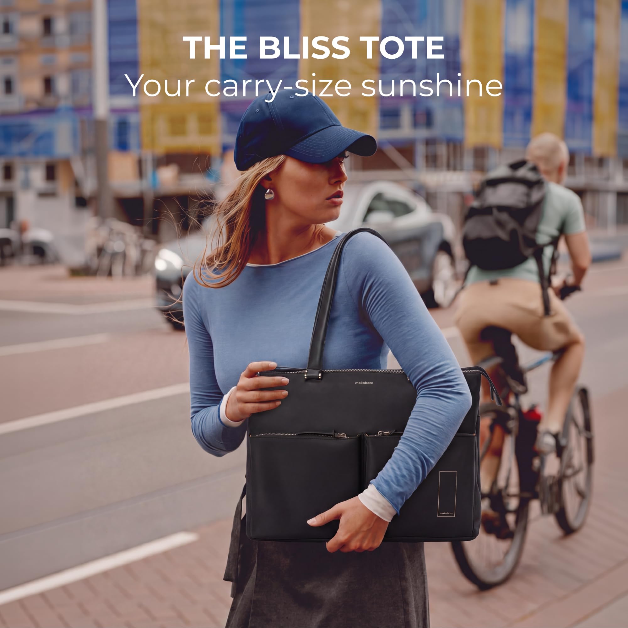 MOKOBARA Bliss Tote 12 5L Laptop Bag 15 6 Inch Office Travel Black