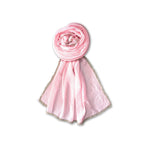 FAHABO Scarf Woman Pleated Cotton with Glitter and Lace Border Scarves | Hijab Scarf | Headscarf | Neck Scarf | Stoles | Wraps (Peach)