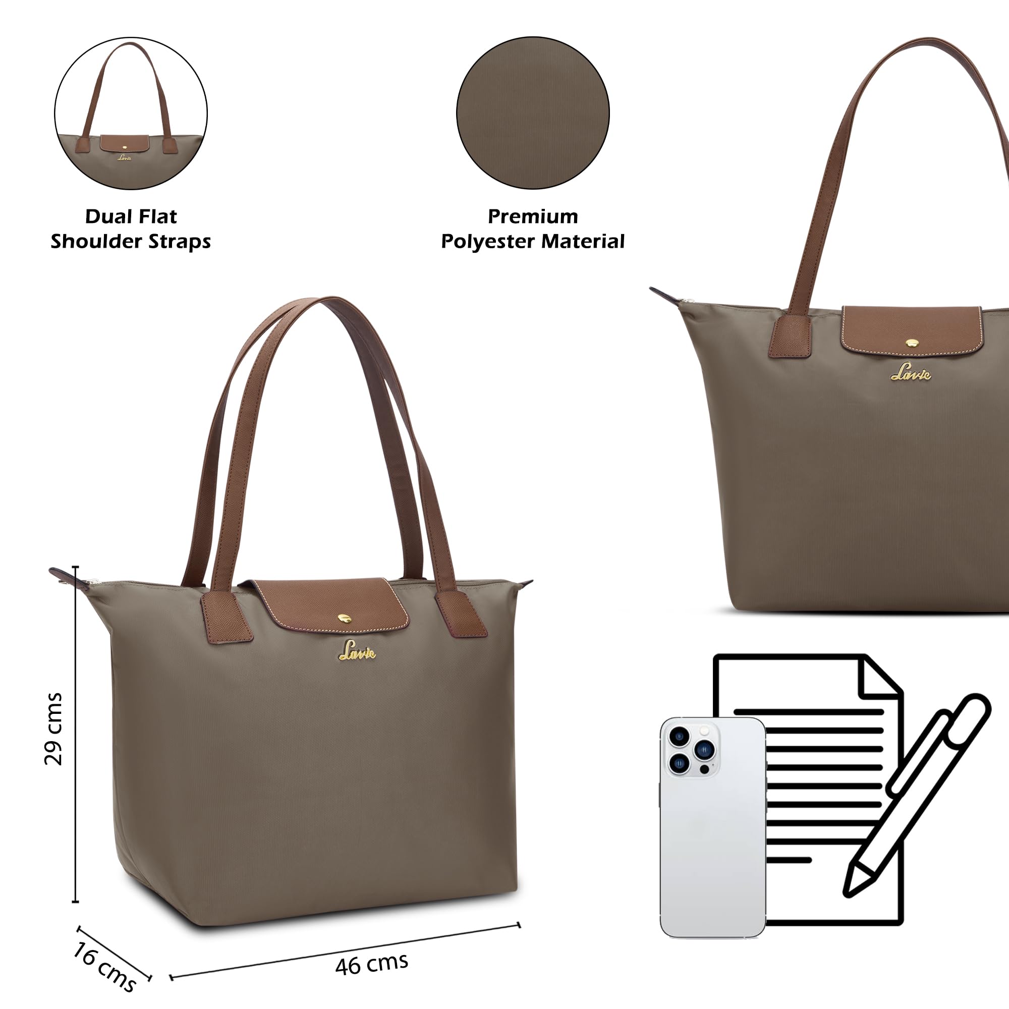 Lavie Women's Vincy Tote Bag | Tote Bag for Work | Ladies Purse | Stylish Shoulder Bag | Gift for Women