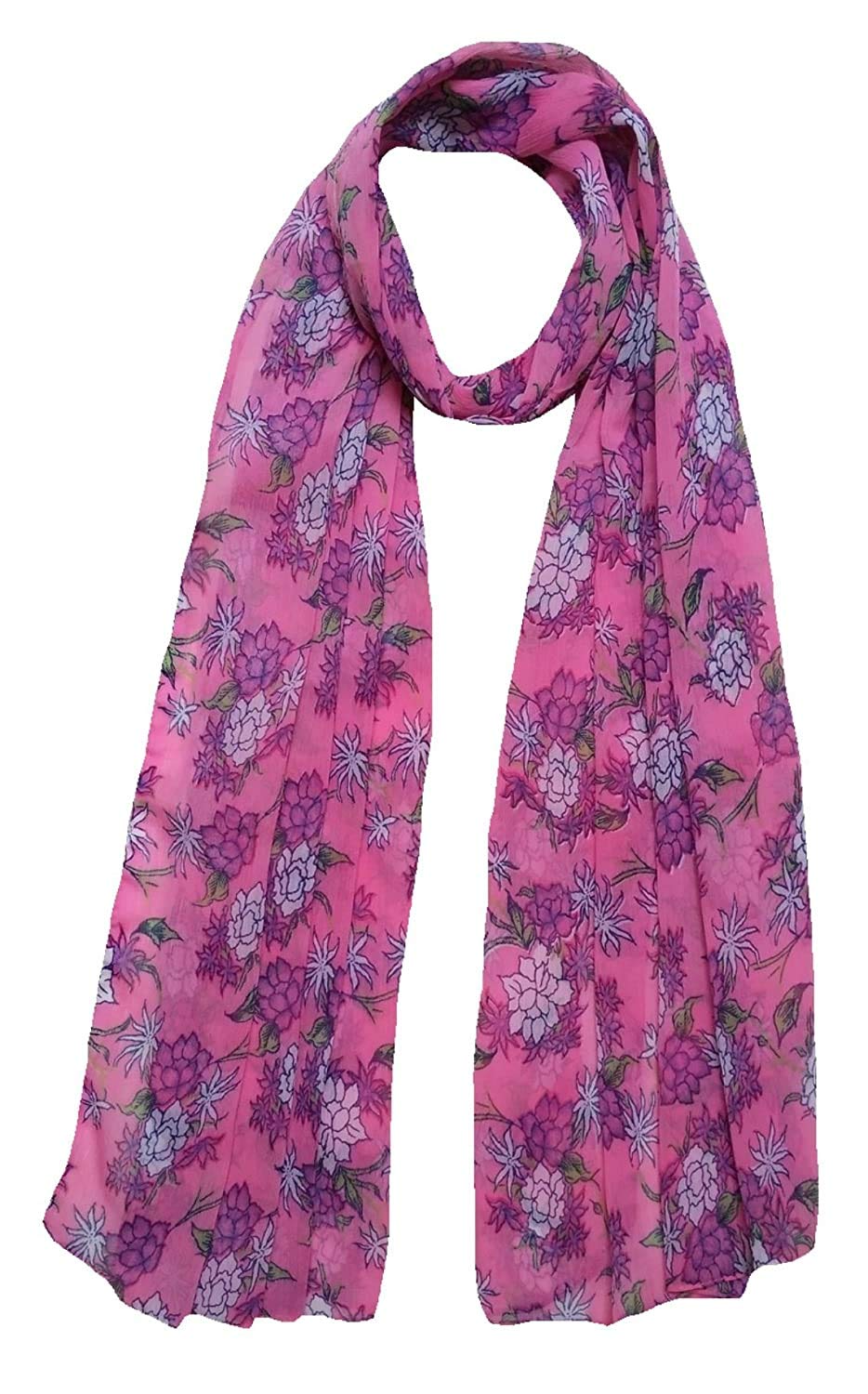 MAGIC Printed Combo Scarfs for Girl's, Ladies and Women Light Weight and Soft Poly Cotton Fabric Scarves (Multicolor,S05-(Pack of 6)