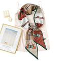 CorssKulture Lightweight Satin Ribbon Scarf for Women's 150 x 15 cm | Silky Soft Scarf Perfect for Gifting (Colour5)
