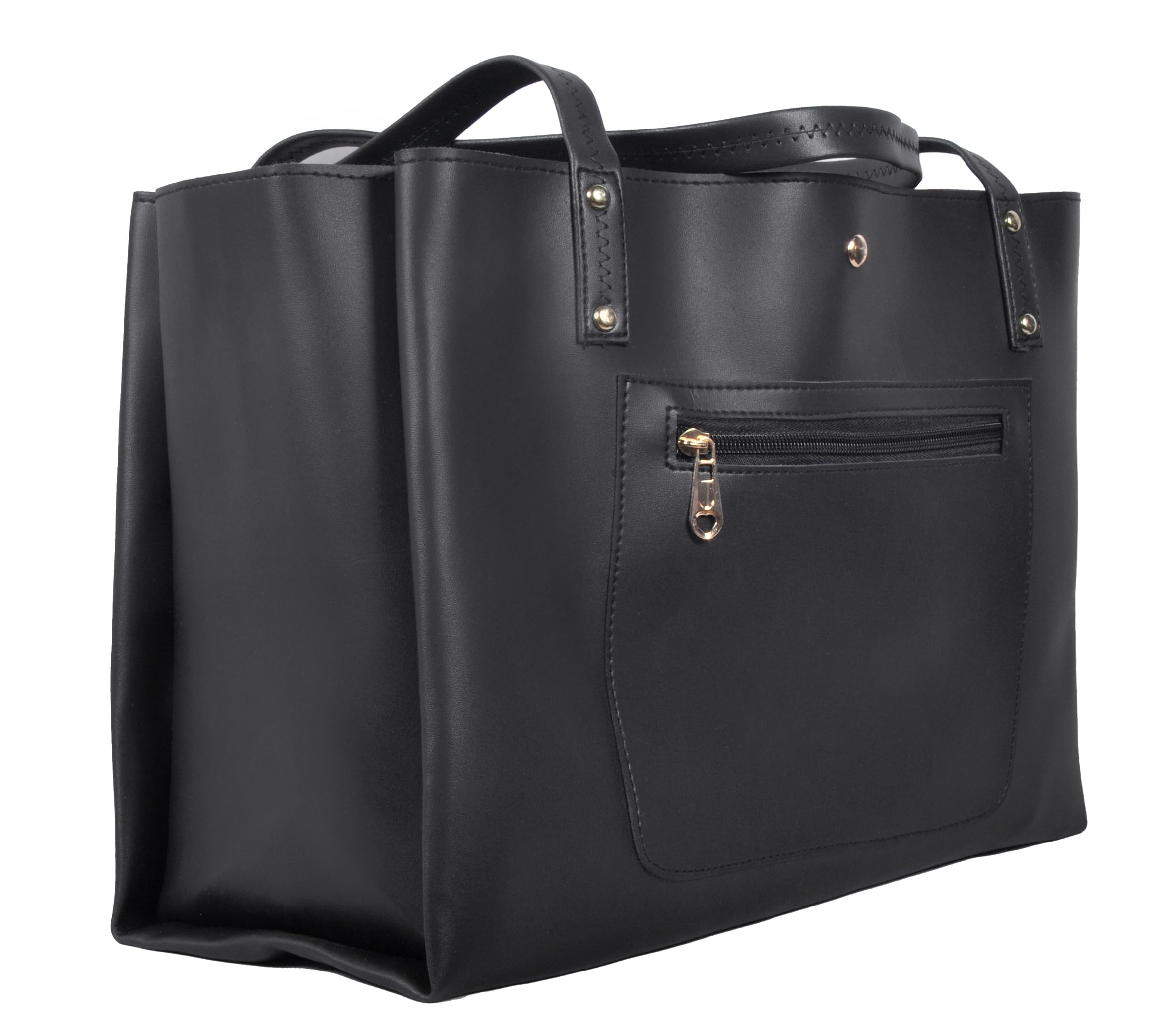 Zutiva tote bag for women office use – Large Capacity Laptop Purse for Work, Professional Shoulder Handbag for Women, Stylish PU-Leather Tote for Office, Travel & Daily Use