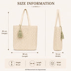 MOMISY Handmade Quilted Cotton Tote Bag for Women Reusable Shopping & Travel Bag Block Print Shoulder Handbag Lightweight Daily Carry Bag