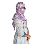 Switchon Rayon Anti Pollution Full face Scarf UV Sun Rays Protection Hijab scarf for women - Free Size (Multi_Pink)