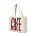 Ecotribe Heavy Duty Canvas Cotton Tote Bag, 35x45 cm, Large Capacity Shoulder Handbag for Office and Travel (red)