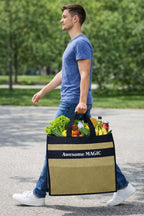 Canvas Shopping Bag Big Heavy Duty Large Eco Cotton Cloth Grocery Shopping Bag for Men Ladies Vegetable Milk Fruits with Hand Carry Handle Lunch Box Jhola Tote Bags Medium Size 48x40x18 Green