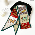 PALAY® Silk Neck Scarf for Women Stylish Satin Hair Wrap Handbag Decor