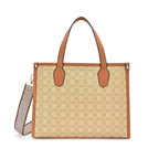 Lavie Women's Mono Kelissa Monogram Print Satchel Bag for Women | Satchel Handbag for Work | Ladies purse | Stylish Shoulder Bag | Gift for Women