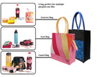 FOONTY Daily Use Tote Bag/Grocery Bag/Gym Bag/Lunch Bag(Multicolor,FAB-34C)