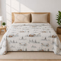 Premium Flannel Dohar for Double Bed | Ultra Soft & Lightweight AC Blanket | Breathable All Season Blanket Ac Quilt for Summer & Mild Winter | Machine Washable (84x90 Inches)_Print Style 39 Kafalo