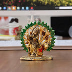 KridayKraft Elegant Cowkrishna Murti – Divine Lord Krishna Idol for Home & Office Décor, Intricately Designed Pooja Statue & Spiritual Showpiece for Living Room, Bedroom, Temple (Golden)
