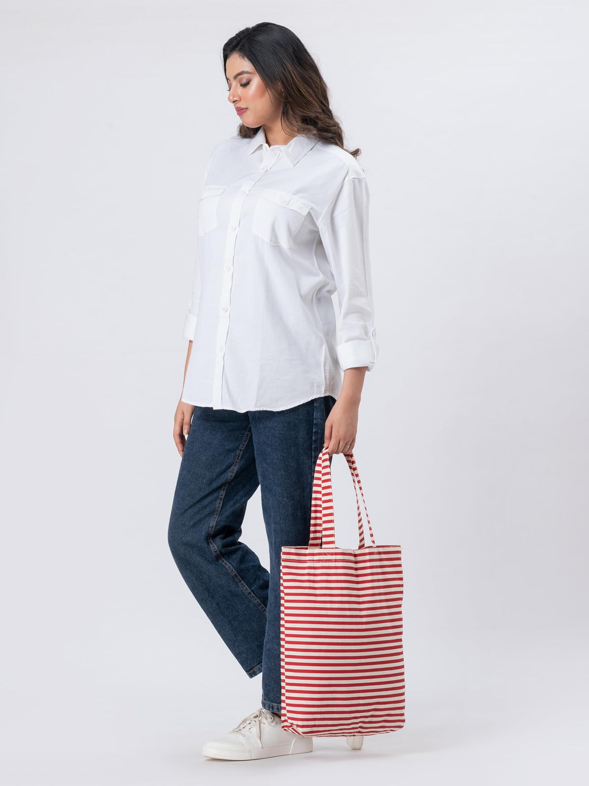 AQVA Printed Pack of 3 Cotton Tote Bag for Women | Trendy Stylish Multipurpose Handbags for Daily Use | Shoulder Bag for Shopping, Beach, Travel and Grocery