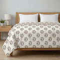 AYKA 100% Cotton Dohar Single Bed 56x85 Inch (143x216 cm) | 150 GSM Lightweight Cooling AC Blanket | Soft Breathable Modern Style Summer Comforter | Reversible Printed Quilt (Floral, Single Pack of 2) Kafalo