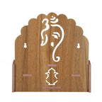 kriyanta Wooden Ganeshji Art Big Temple Son Dev Ghar Mandir for Pooja Home Solid Wood Temple Engineered Wood Home Temple. (Big Tempal Son 339)