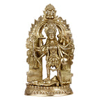 ARTVARKO Big Brass Kali MATA Murti Maha Kaali with Shiva Idol Adi Shakti Ma Mahakali Kalika Maa Statue 22 Inch