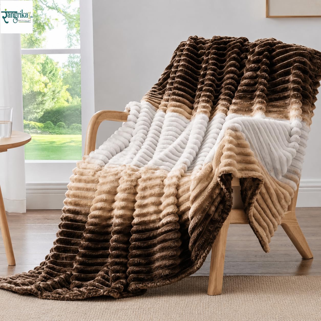 Rangrika.in Pencil Print Flannel Blanket for Kids, Ultra Soft Warm Fleece Throw Blanket for Bed Sofa Couch, Lightweight Cozy All Season Blanket (Brown, Double) Kafalo