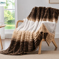 Rangrika.in Pencil Print Flannel Blanket for Kids, Ultra Soft Warm Fleece Throw Blanket for Bed Sofa Couch, Lightweight Cozy All Season Blanket (Brown, Single) Kafalo