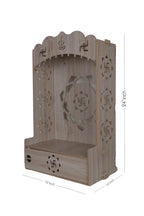 AR ART Divya Pooja mandir for Home Office Foldable Pooja Stand for god devghar for Home mandir for Home Wall Mounted (074)