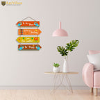 Artvibes In This Home Love One Another MDF Wooden Wall Art for Home Decor For Living Room | Office | Quotes Decor Item | Home Quotes Wall Hanging | Modern Decor Items | Wall Poster(WH_4412N)