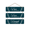 Artvibes Live Love Laugh Printed Wooden Wall Hanging | Quotes Decor Item | Wall Accent | Office Wall Decoration Items | Inspirational Quotes Wall Art | Mdf Wall Decoration | Gift Items (WH_5306N)