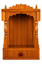 INFINITYS Wooden Home Temple for Pooja, 22 × 32 × 45 cm