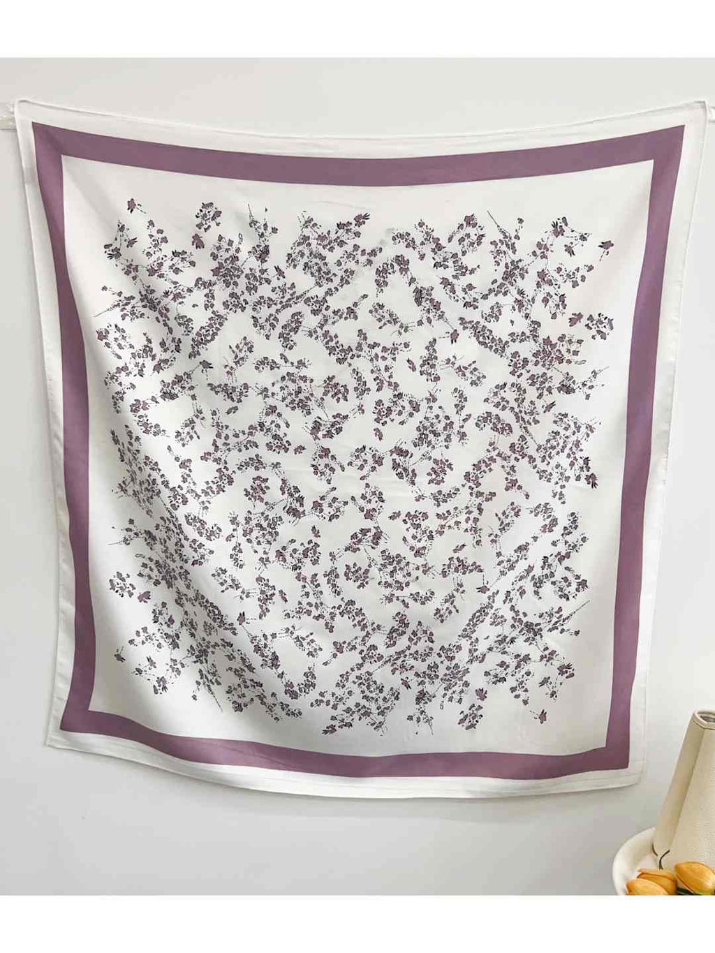 CrossKulture Printed Poly Silken feel Scarf Stole for Women | Stylish, Soft, & Lightweight | Satin Feel Neck, Hair & Head Scarf for Women | Square Silk Stole for Handbag (Colour72)