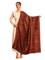 Pashmoda Women Naazneen Kaani Wool Blend Kashmiri Zari Shawl (Size: 40x80in, 101x203cm) ZSS09