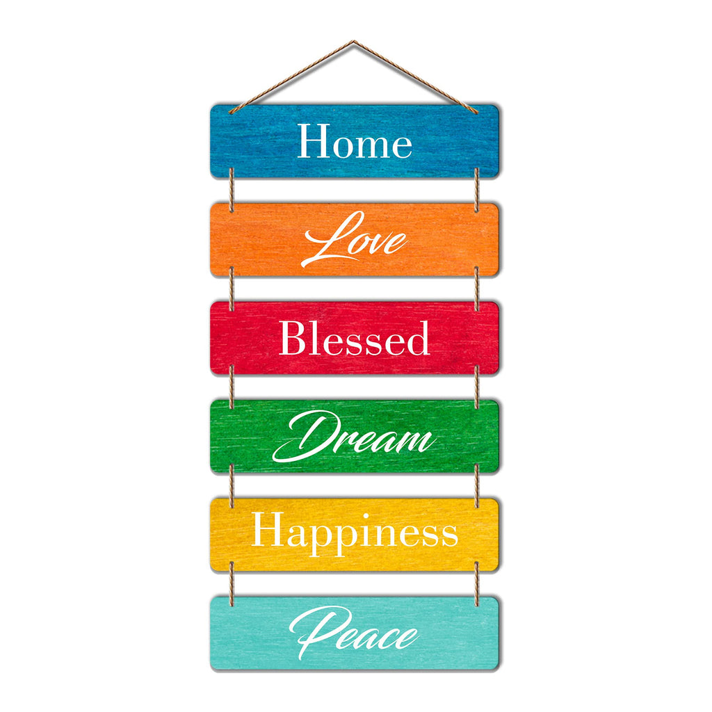 Artvibes Positive Affirmation Wooden Wall Hanger for Home Decor | Wall Art For Hall | Quotes Decor Item | Wall Accent | Office Decor | Wall Art Print | Inspirational quotes | Gift Items (WH_3203NN)