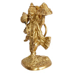 ARTVARKO Brass Lord Hanuman Ji Standing Murti Bajrangbali with Gada Bhagwan Statue Showpiece for Pooja Gift Living Room Decoration Home Décor 11 Inches.