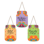 Artvibes My Kitchen My Rules Quotes Wall Hanger for Home Decor | Gifts | Wall Art | Decoration Wooden Hanging Items | Kitchen Wood Design | Quotes Decor Items | Decorative Artworks (WH_8915N)