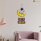 Artvibes Don't Be Afraid To Dream MDF Wood Wall Hanger Ornaments | Quotes Decor Item | Motivational Wall Decor | Wall Accent | Graphic Art | Gift Items | Office Wall Decoration Items (WH_5738N)