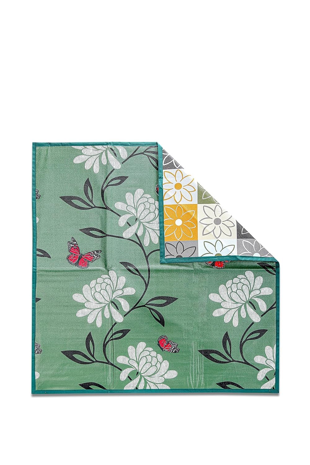 CASA-NEST Waterproof Bed Server/Food Mat/Bedsheet Protector/Reversible in 3 Layered Heavy Material(Colour and Print Might Vary According to Availability) SERVER002 (REVERSIBLE8) Kafalo