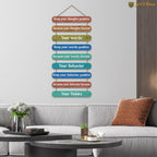 Artvibes Positive Quote Decorative Wall Hanging Ornaments | Quotes Decor Item | Wall Poster | Office Decor | Inspirational Quotes Wall Art | Mdf Wall Decoration | Gift Items (WH_9313N)