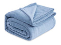 A Brand New - Umi Plush Flannel Blanket 300 GSM Lightweight Cozy Ultra Soft Premium Luxury Throw for Bed, Sofa, Couch, Travel & Camping (Aqua, Single 150x220) Kafalo