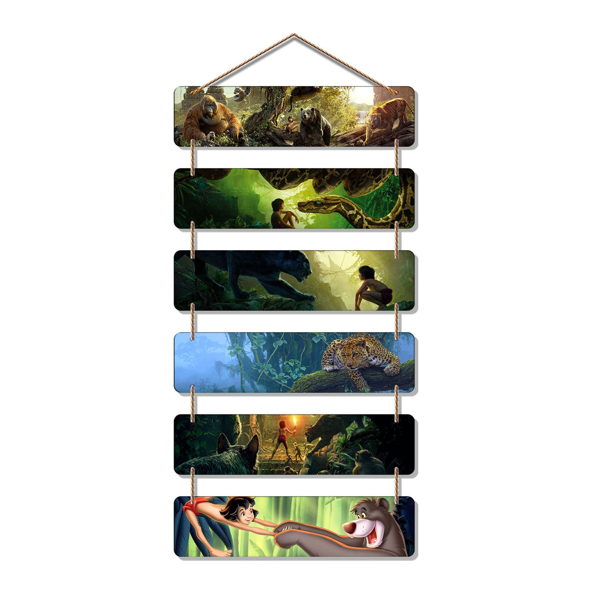 Artvibes Decorative Wall Hanging Wooden Art Decoration item for Living Room | Bedroom | Home Decor | Gifts | Quotes Decor Item | Wall Art For Hall | Mdf Wall Decoration, Set of 6 (WH_3292NR)